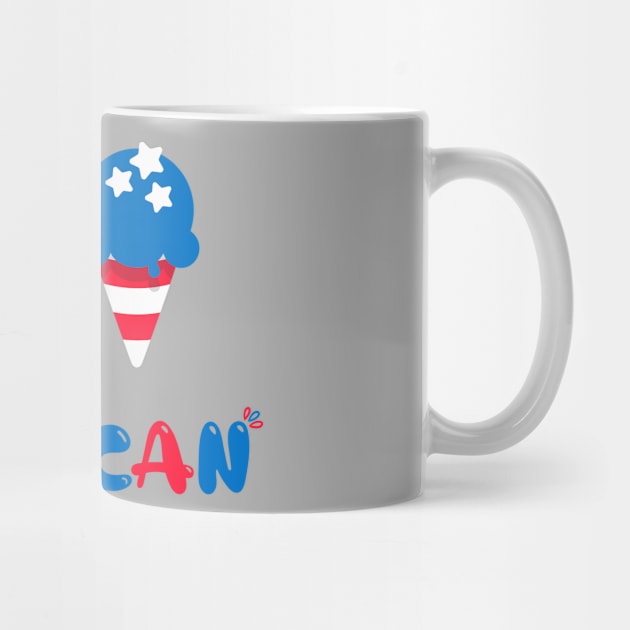 Kids Merican July Fourth Independence Day - Funny 4th July America Day Gifts For Son & Daughter by Lexicon